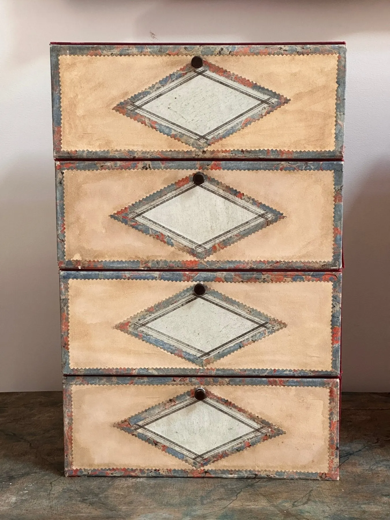 Late 19th Century French Cardboard File Boxes