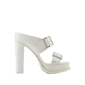 Leath S.Leath Sandals - Leather - Ivory/Silver