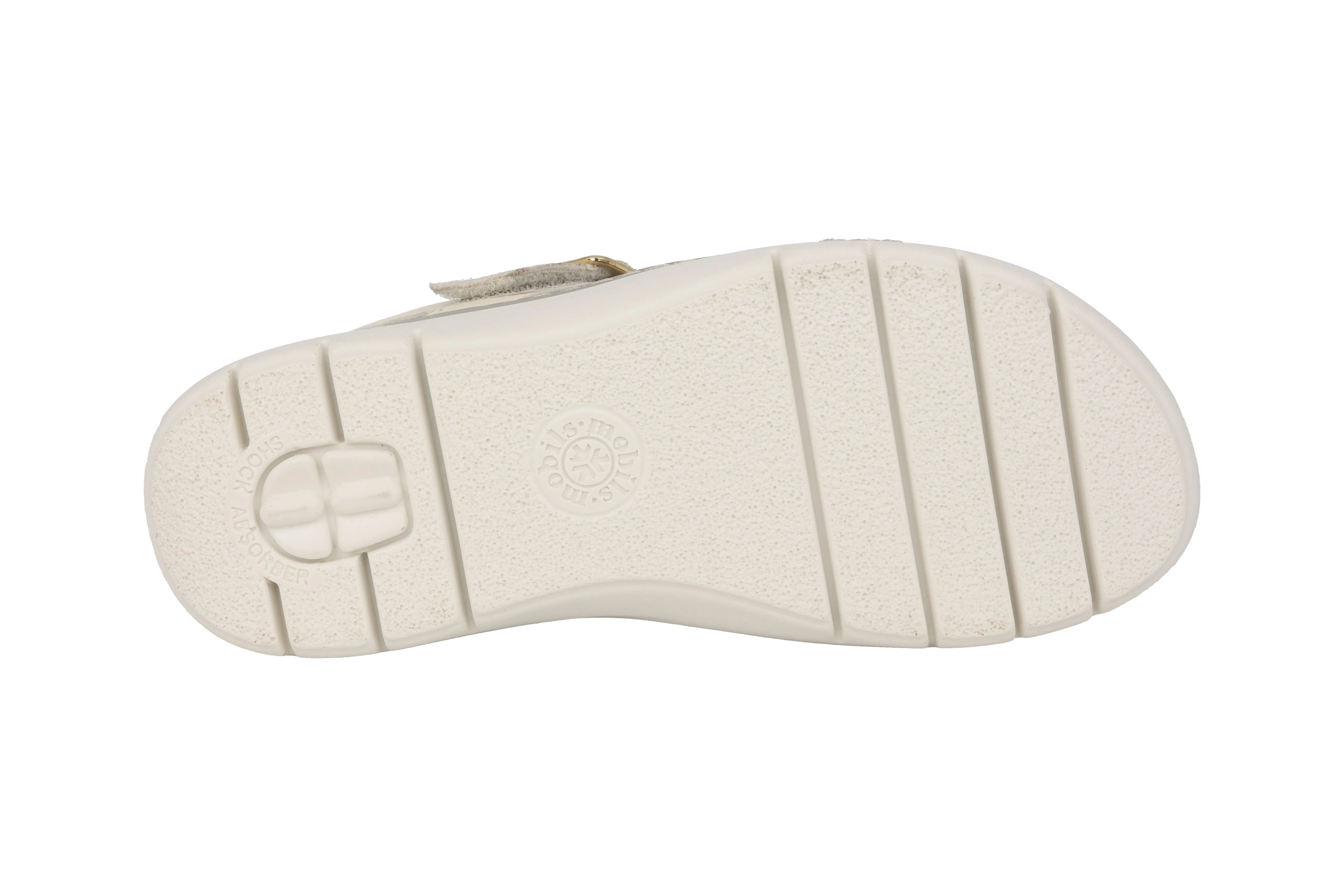 'Leonna' women's ergonomic wide fit (H) sandal - taupe