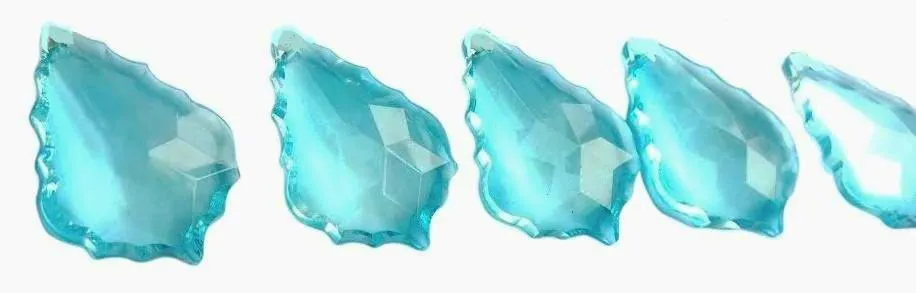 Light Aqua French Cut Chandelier Crystals Pack of 5