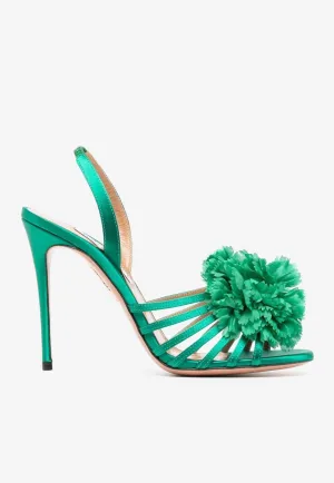 Love Carnation 105 Satin Sandals