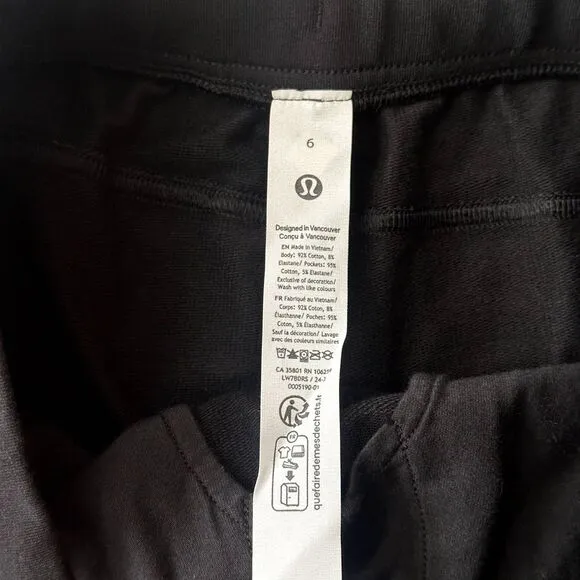 Lululemon Inner Glow High-Rise Short 3&quot; in Black EUC