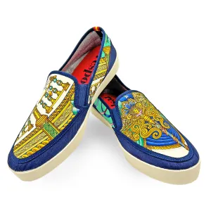 LUNA HEX Turquoise/Maroon Sport Loafer