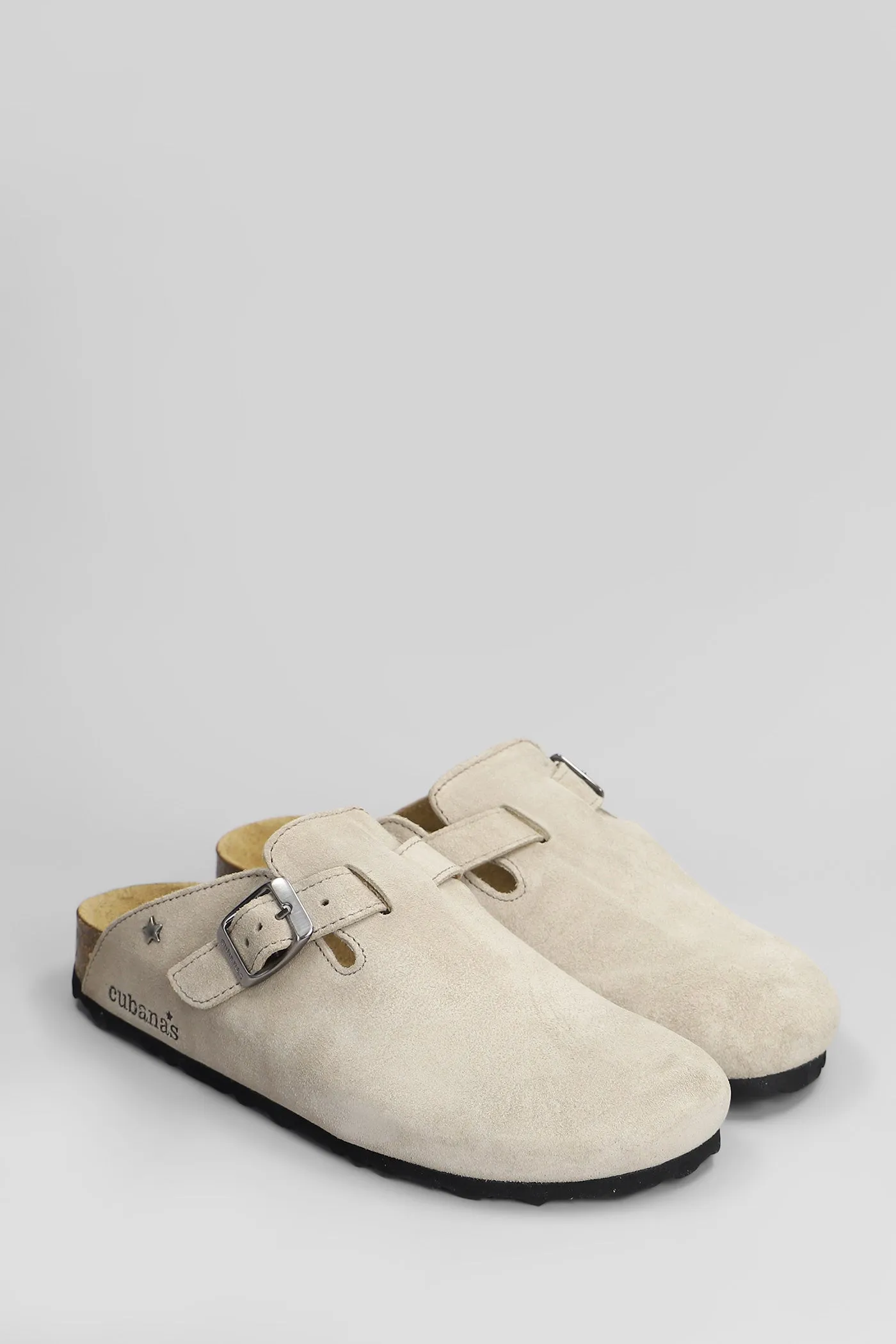 Maria Slipper-Mule in grey suede