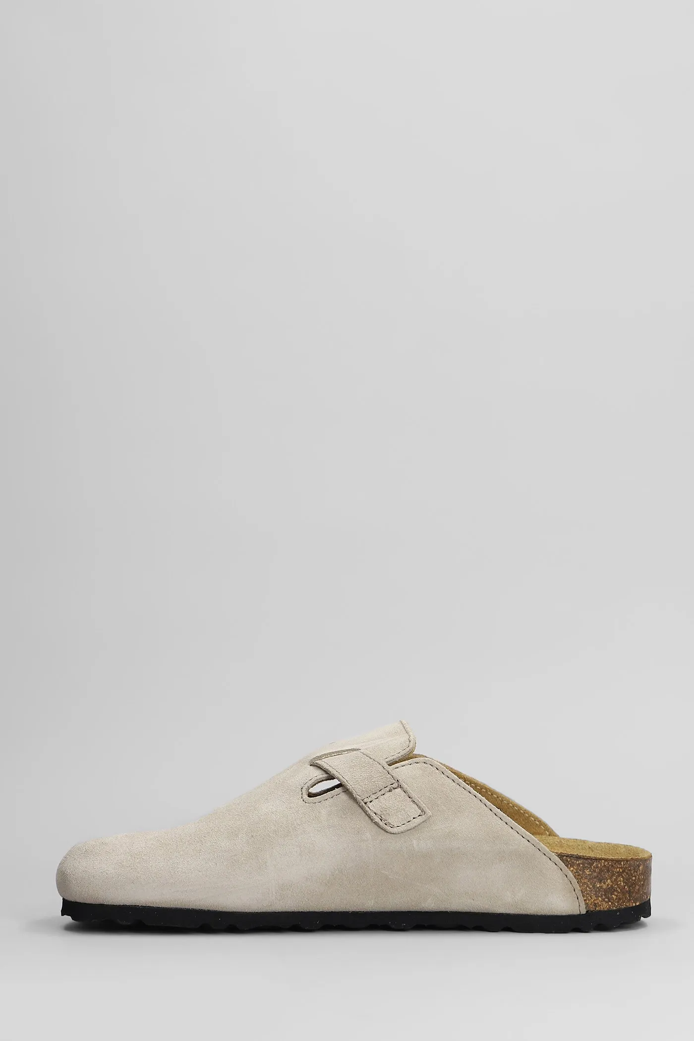 Maria Slipper-Mule in grey suede