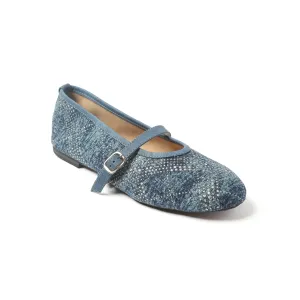 MARY JANES BALLET DENIM DIAMONTE