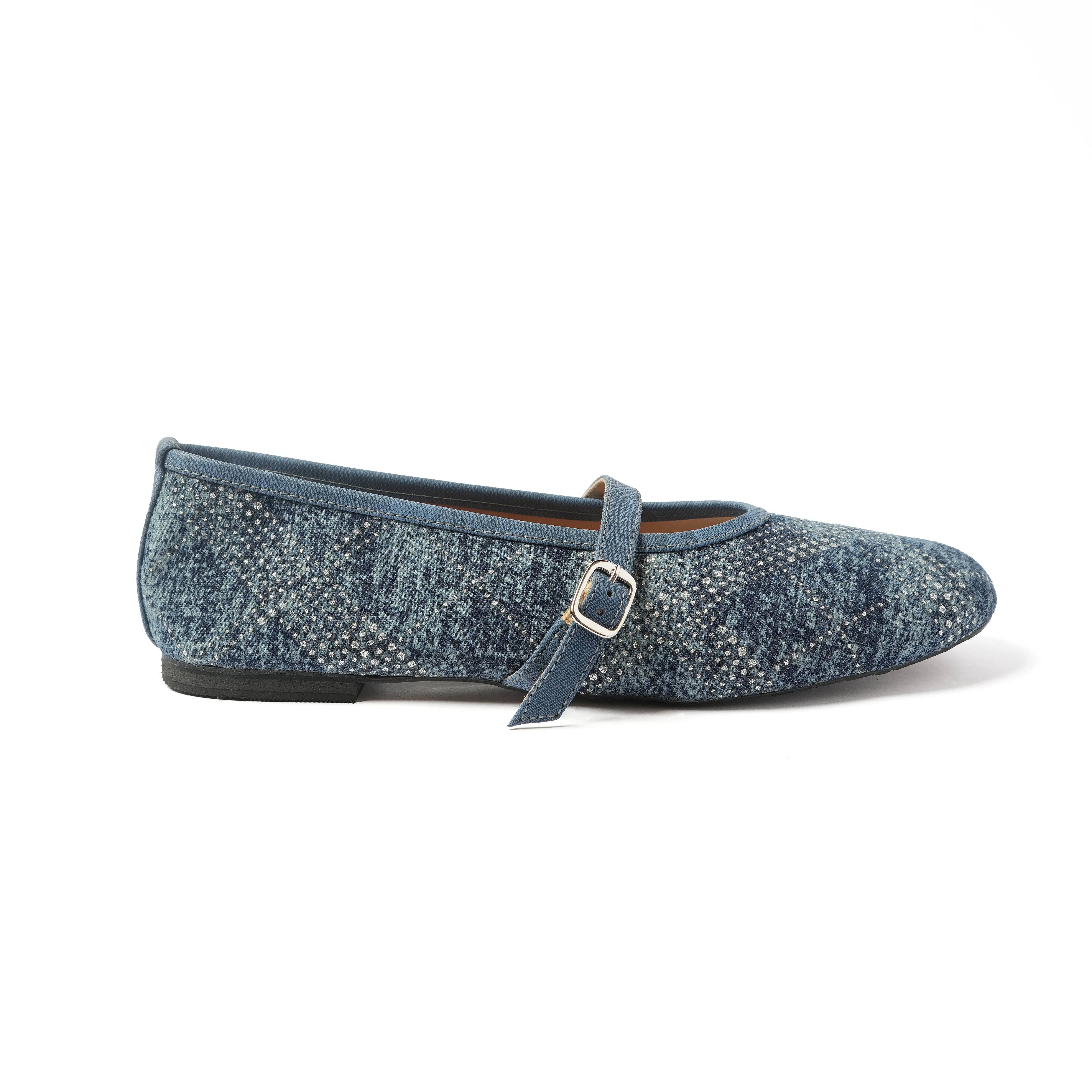 MARY JANES BALLET DENIM DIAMONTE