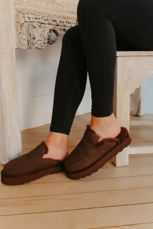 Matisse Stowe Brown Lounge Mules - FINAL SALE
