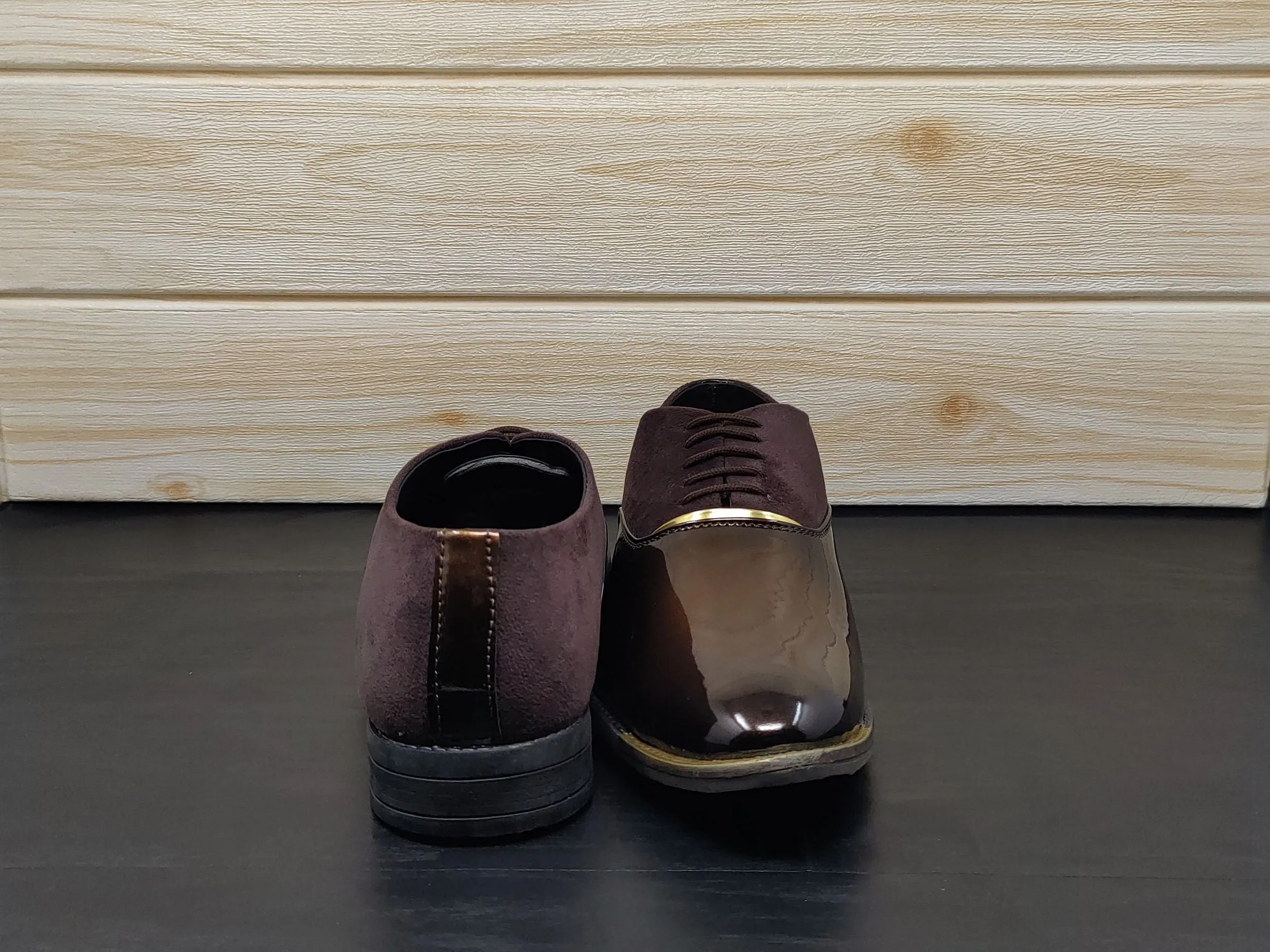 Men's Dark Brown Oxford Shoes for Wedding and Partywear-UniqueandClassy