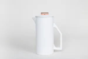 Modern White Copper Tip French Press 850 mL