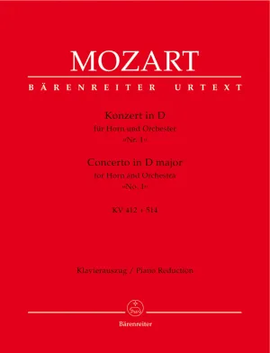 Mozart: Concerto No 1 in D K514, 412 for Horn & Piano