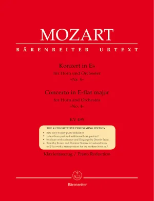 Mozart: Concerto No 4 in E Flat K495 for Horn & Piano