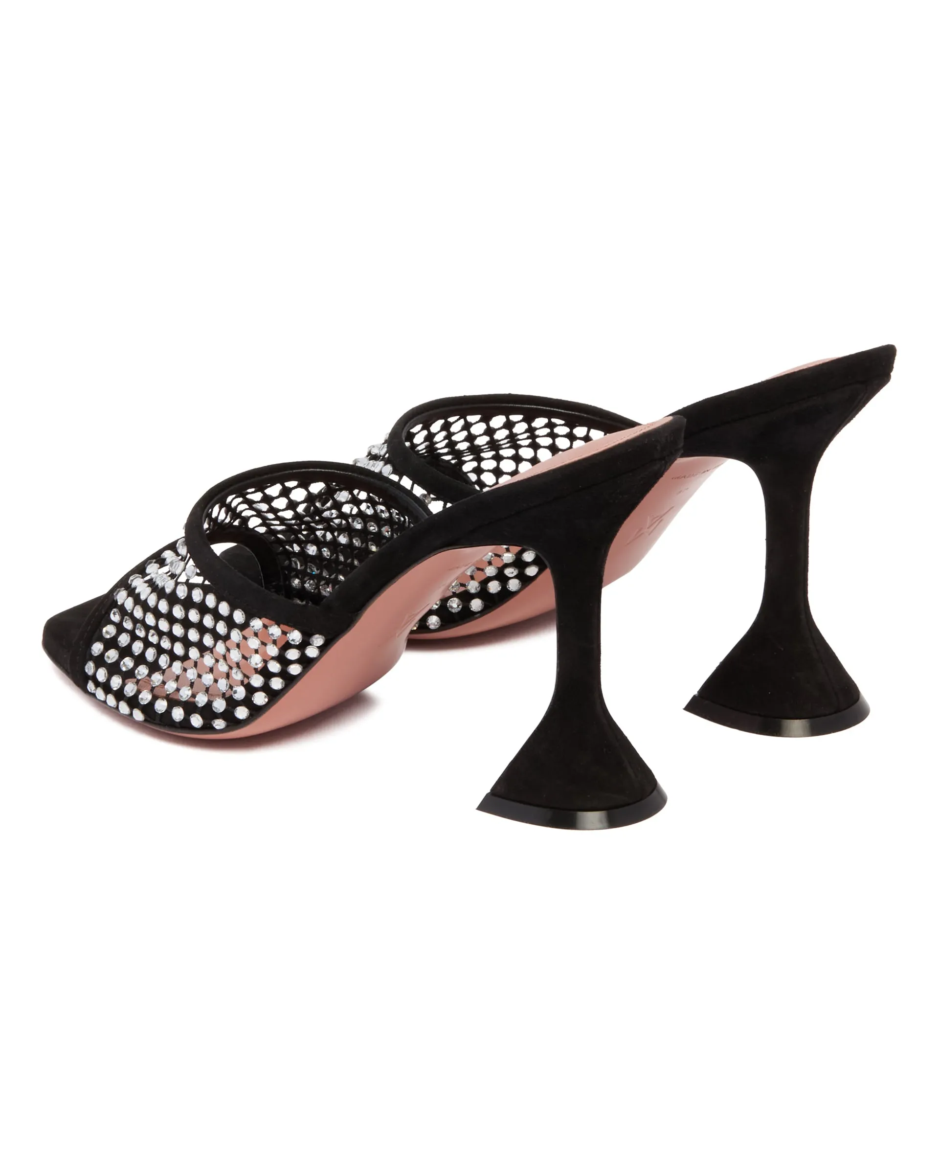 Mules Lupita Net Con Cristalli Nere