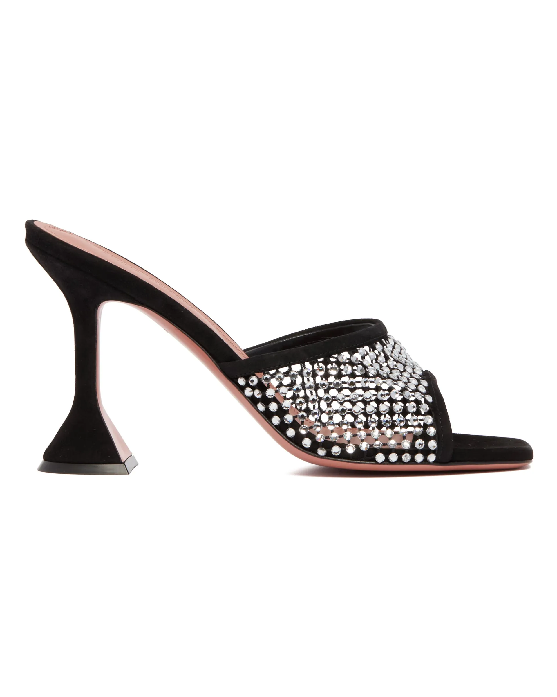 Mules Lupita Net Con Cristalli Nere