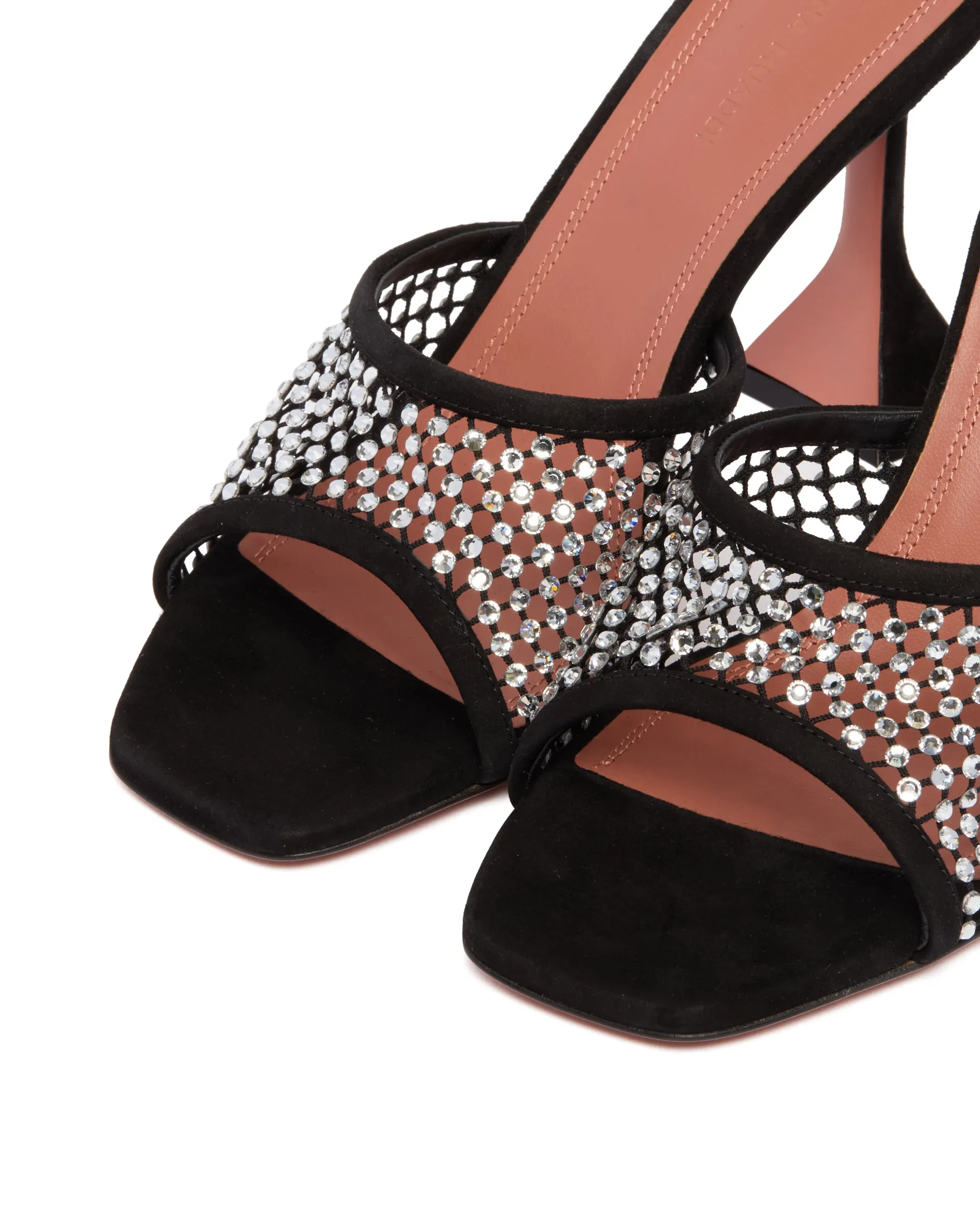 Mules Lupita Net Con Cristalli Nere