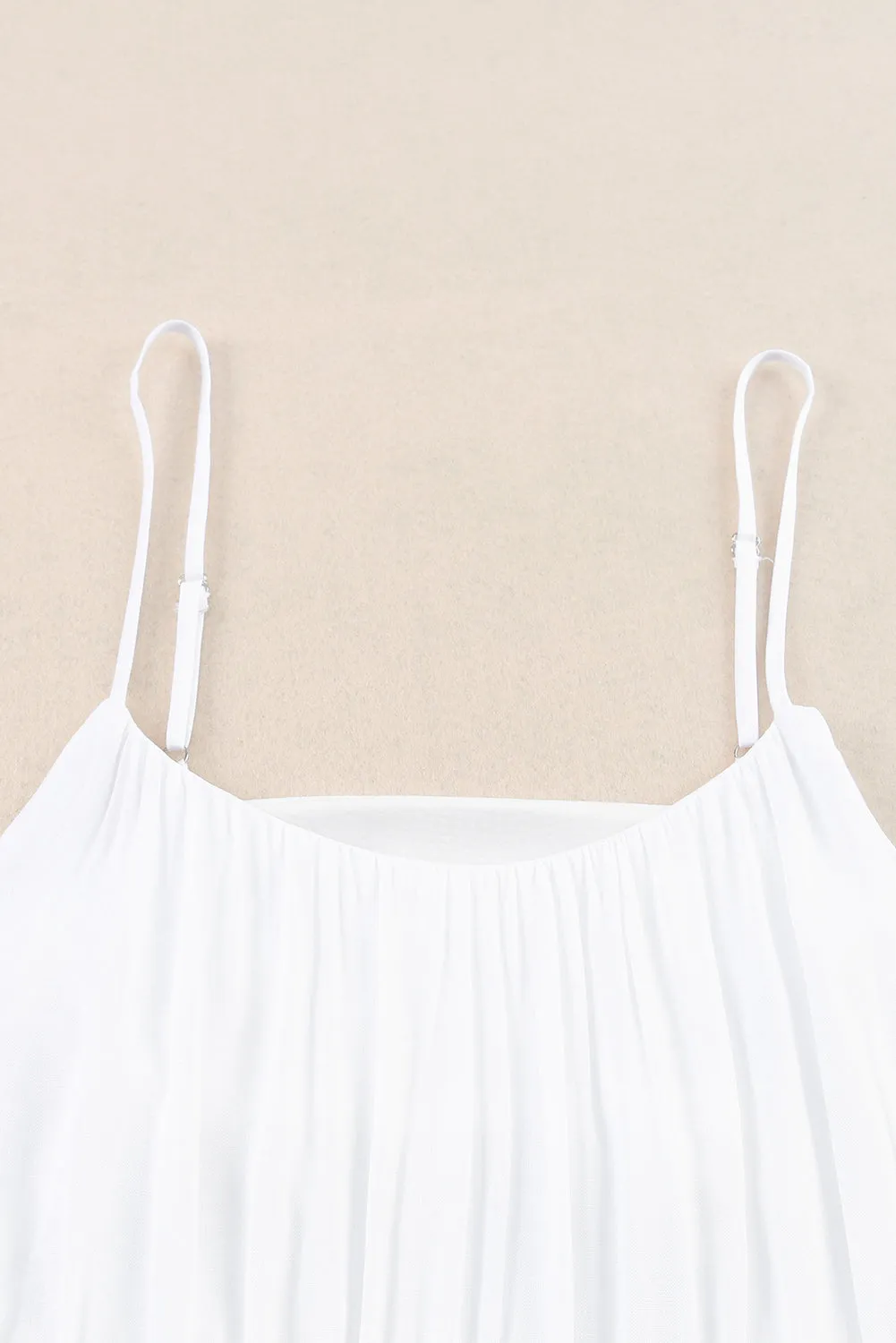 Multicolor Frill Tiered Colorblock A-line Sundress