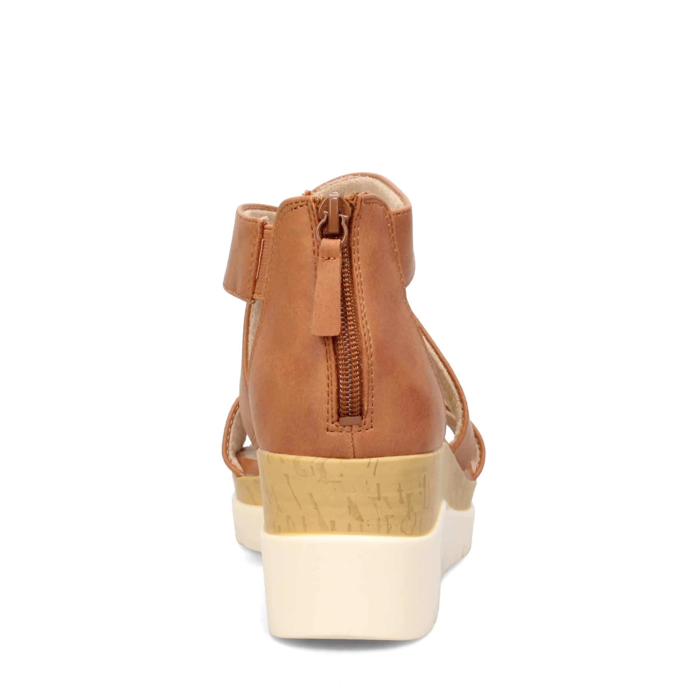 Naturalizer SOUL Women's Goodtimes Crisscross Strappy Wedge Sandal Toffee Brown Smooth 8.5M
