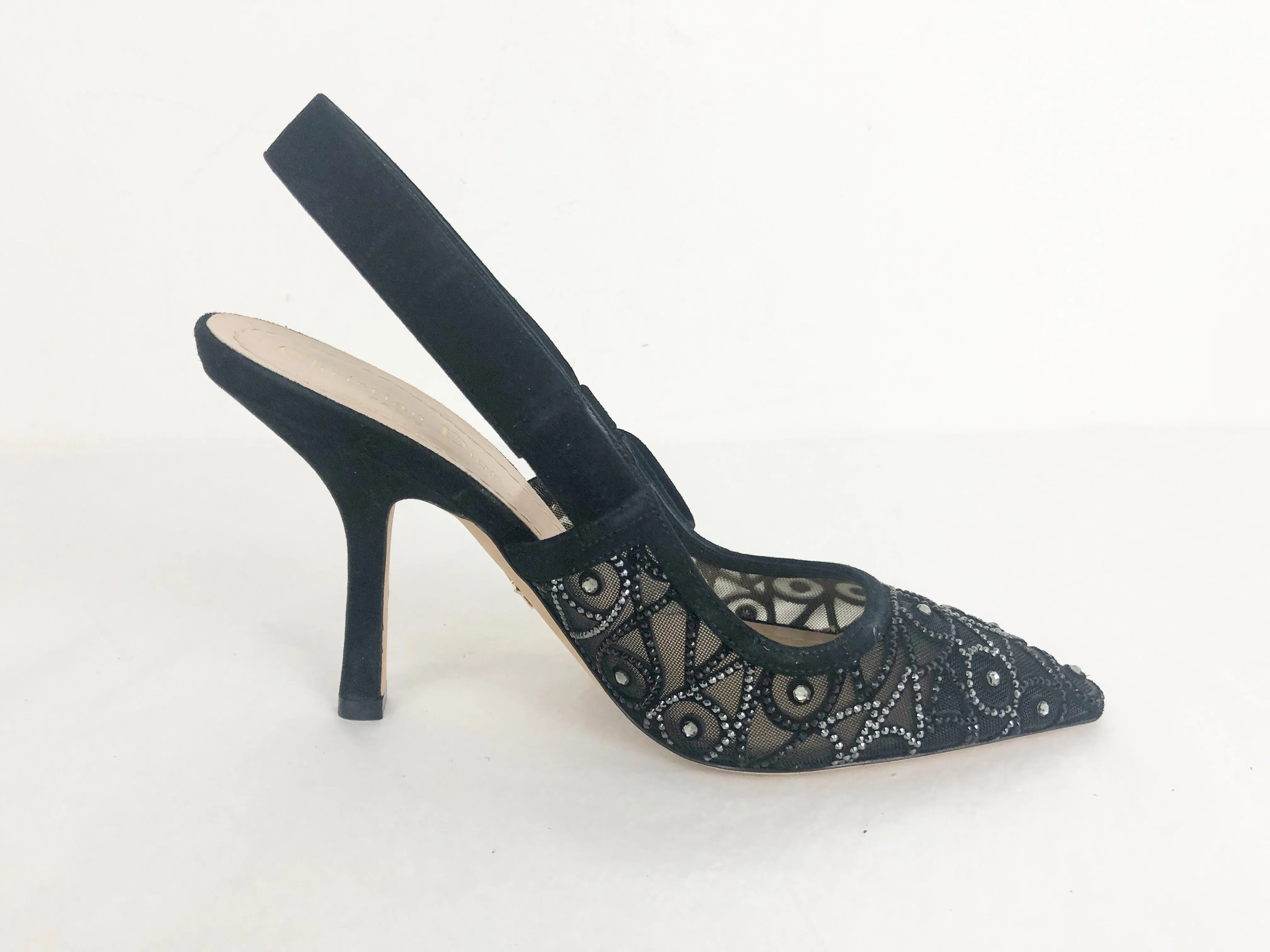 NEW Christian Dior Embellished Slingbacks Size 7