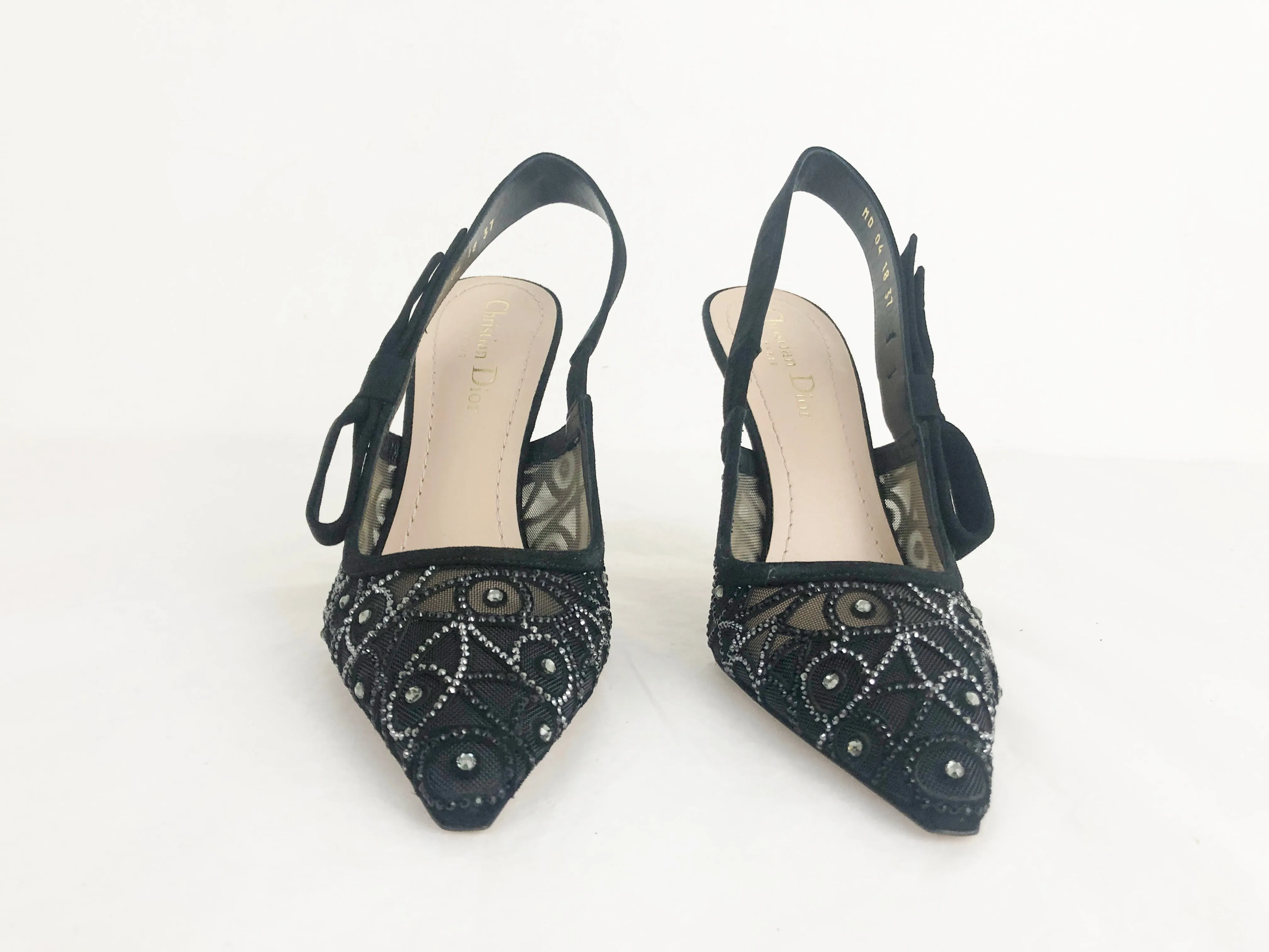 NEW Christian Dior Embellished Slingbacks Size 7
