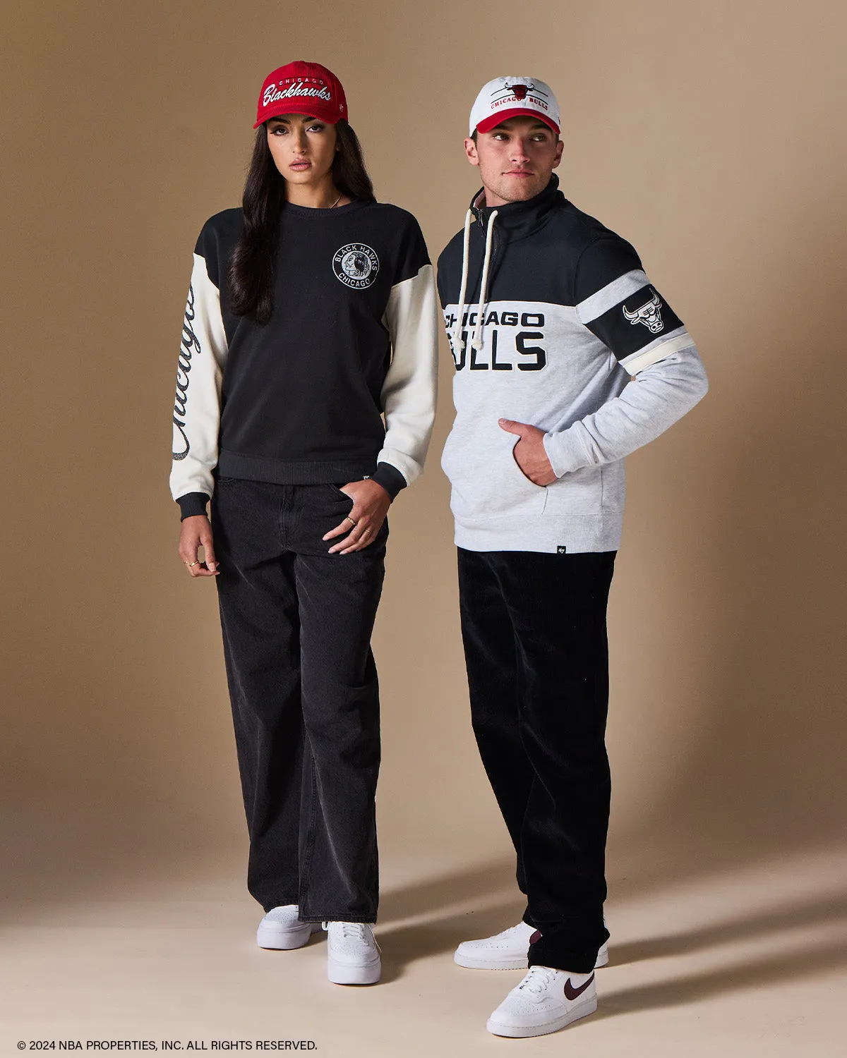 NEW YORK KNICKS ARENA AMP '47 BAY RIDGE 1/4 ZIP