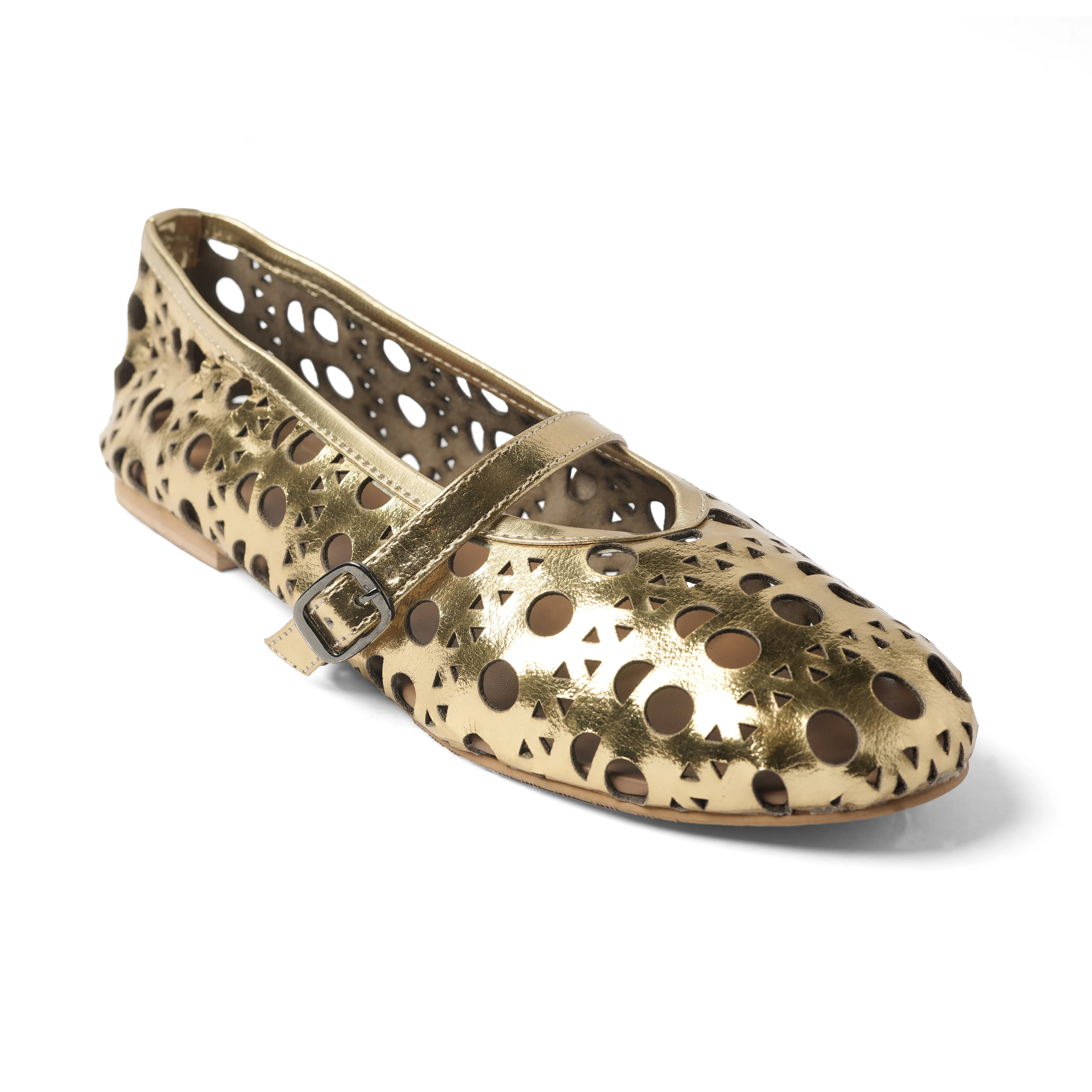 NOKA MARY JANE BALLET GOLD