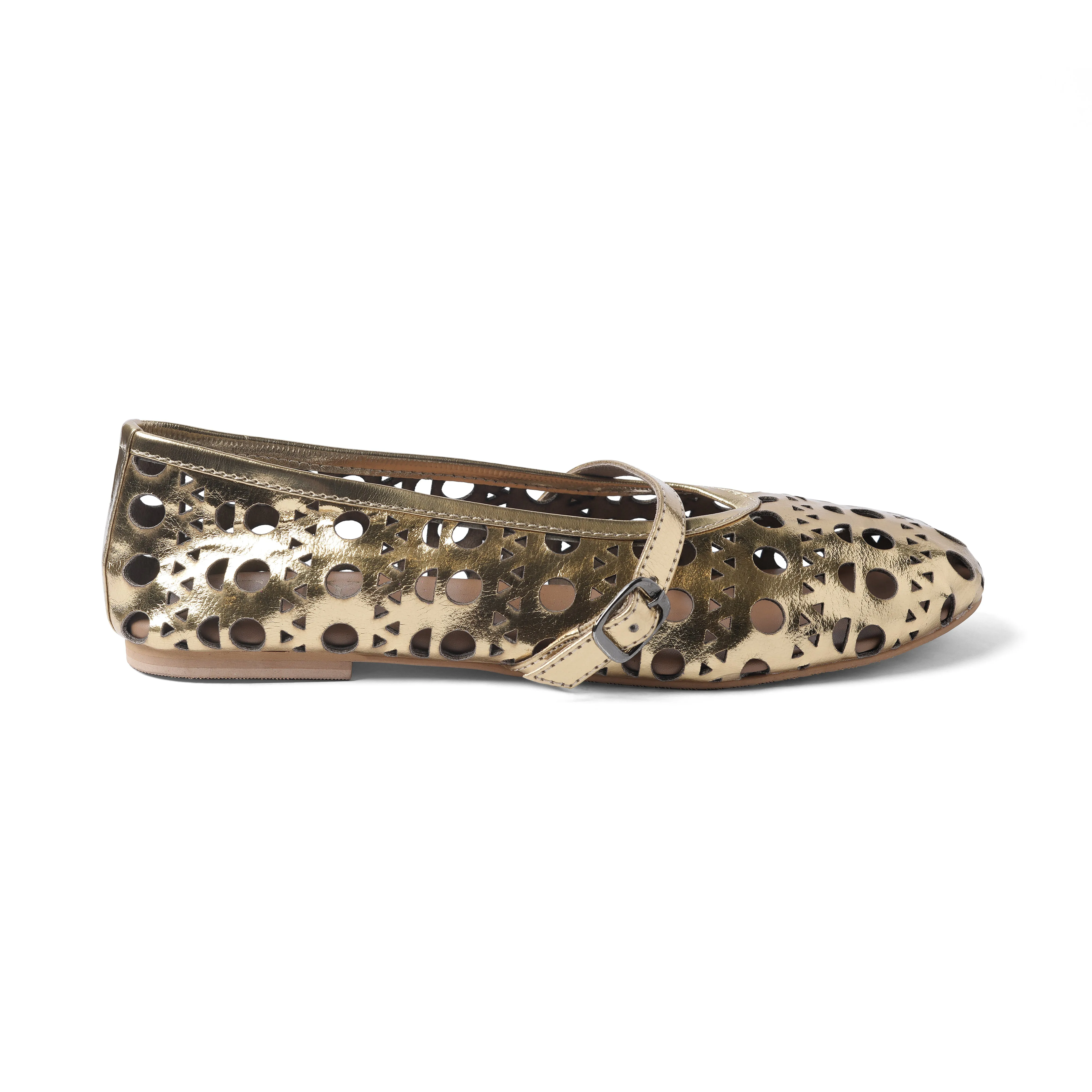 NOKA MARY JANE BALLET GOLD