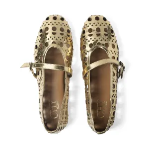 NOKA MARY JANE BALLET GOLD