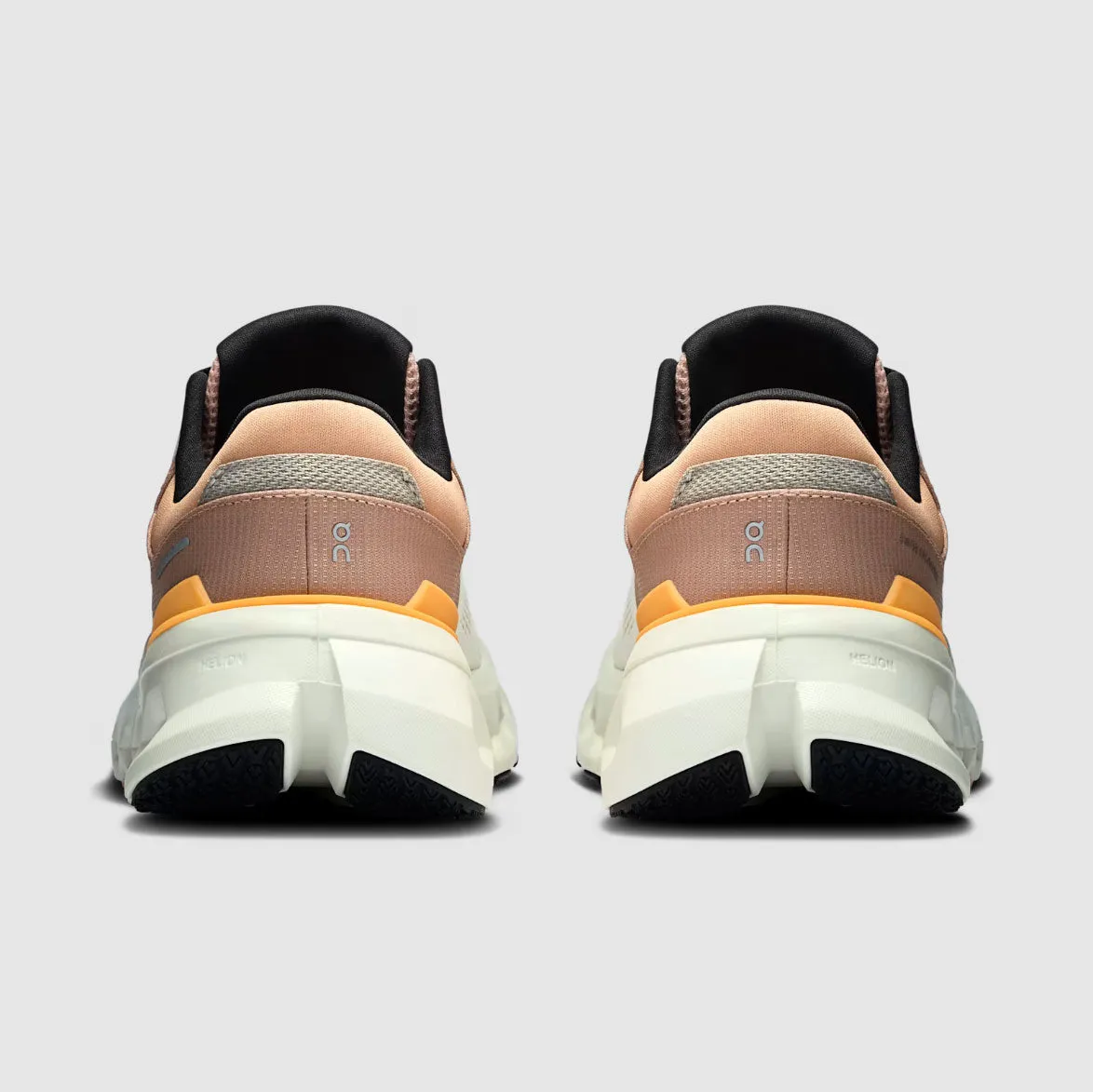On Women's Cloudrunner 2 Shoes - Pearl / Tangerine