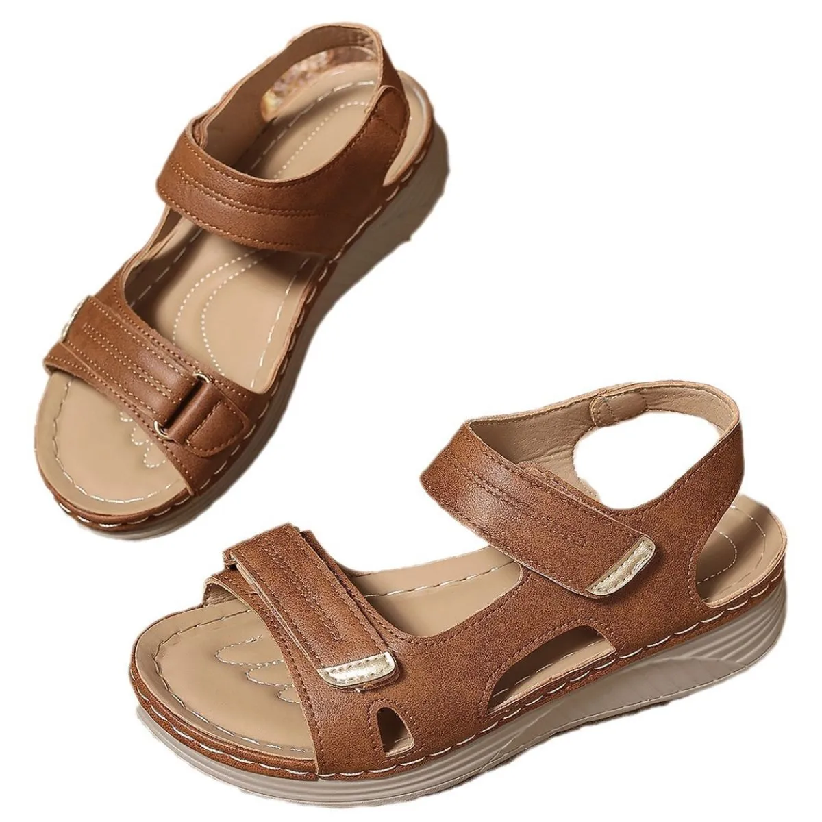 Open Toe Flats Sandals