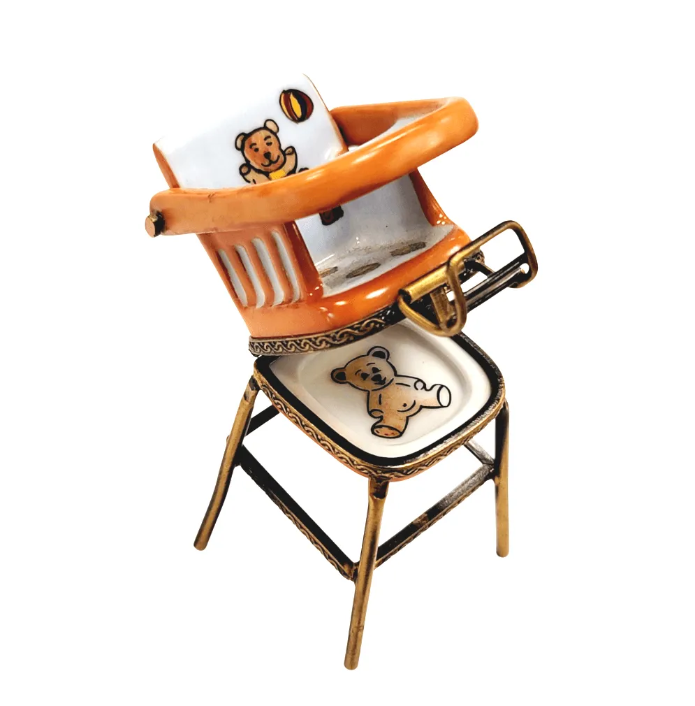 Orange Baby High Chair