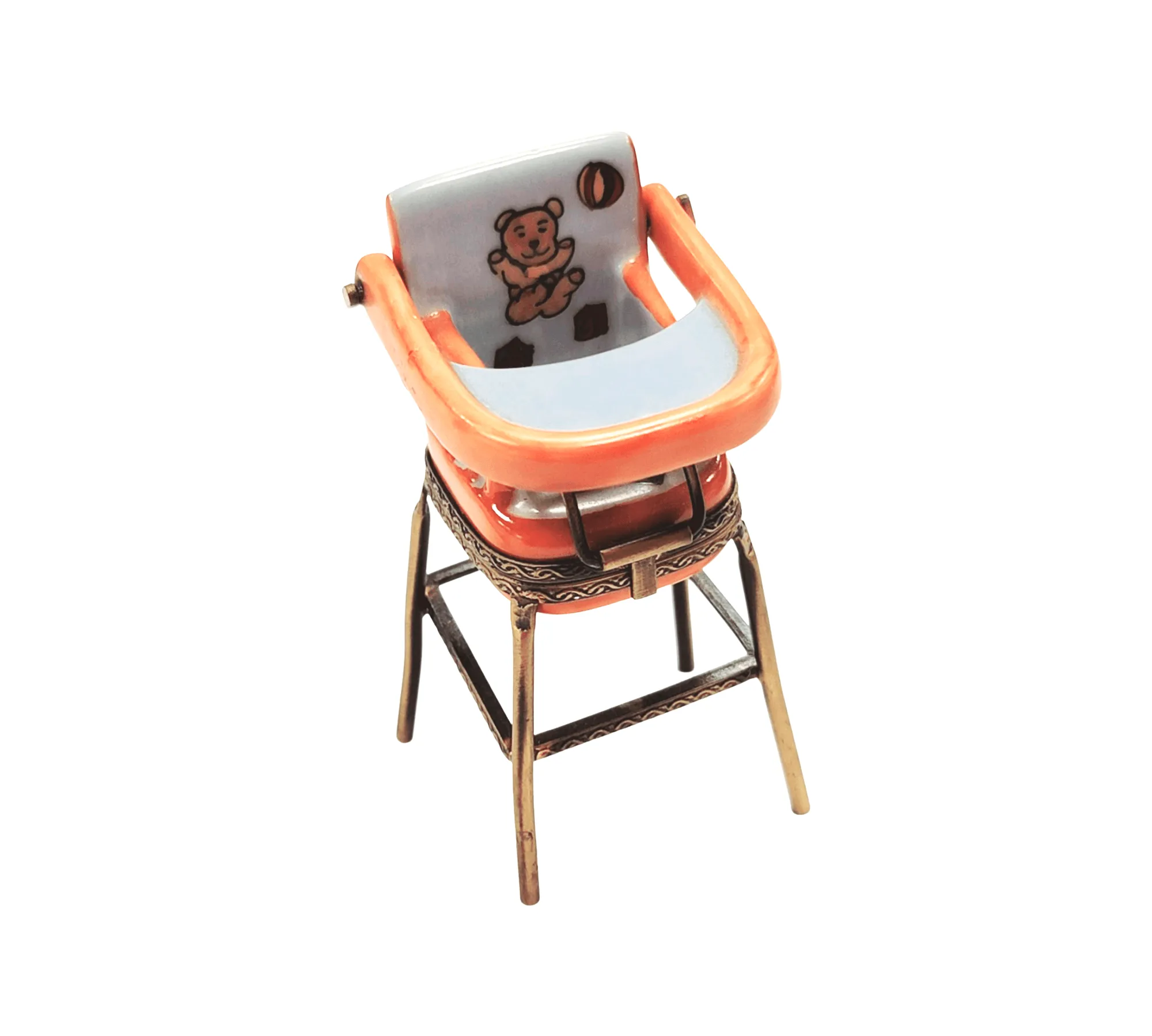 Orange Baby High Chair