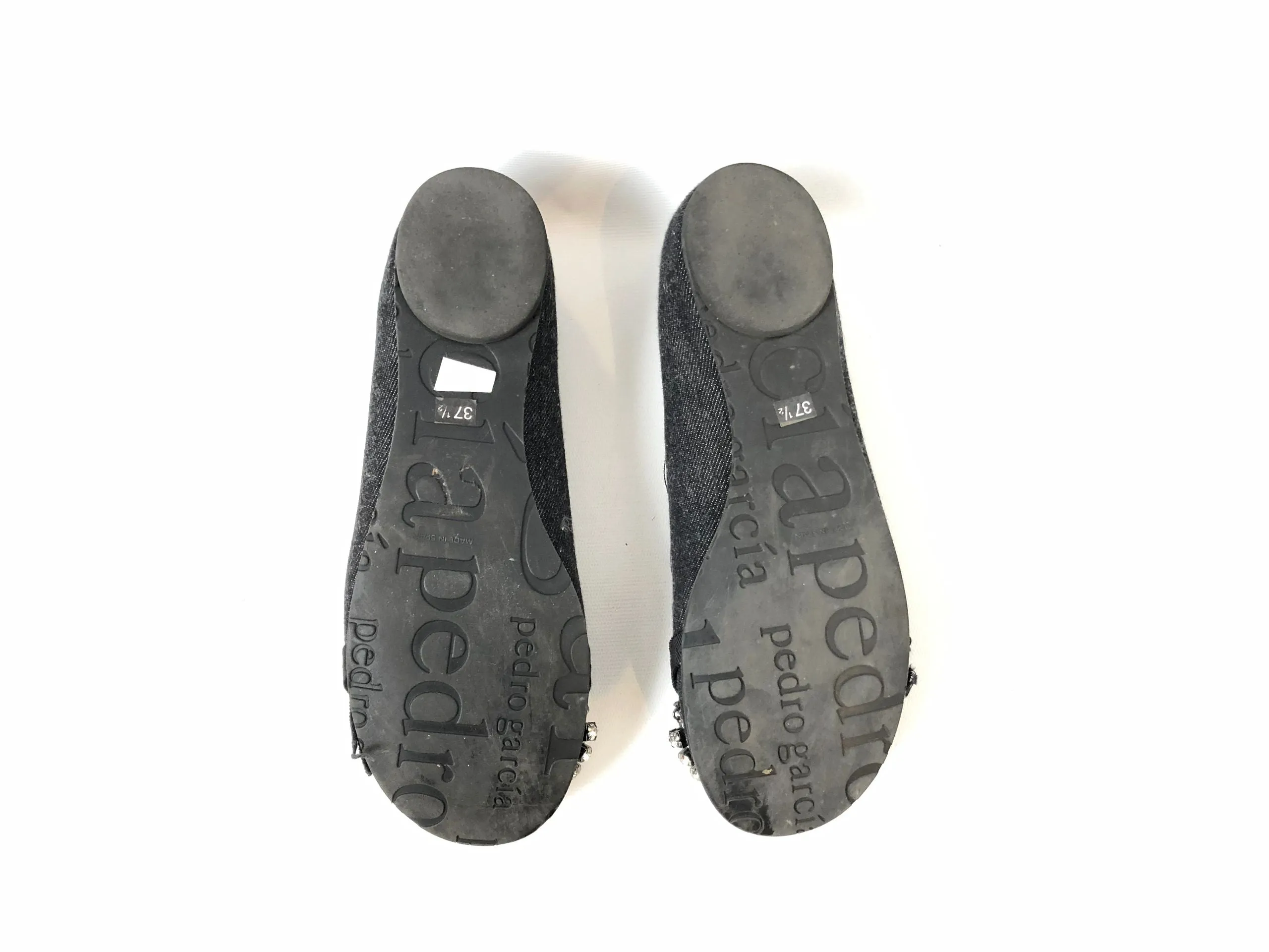 Pedro Garcia Embellished Ballet Flat Size 37.5 It (7.5 Us)