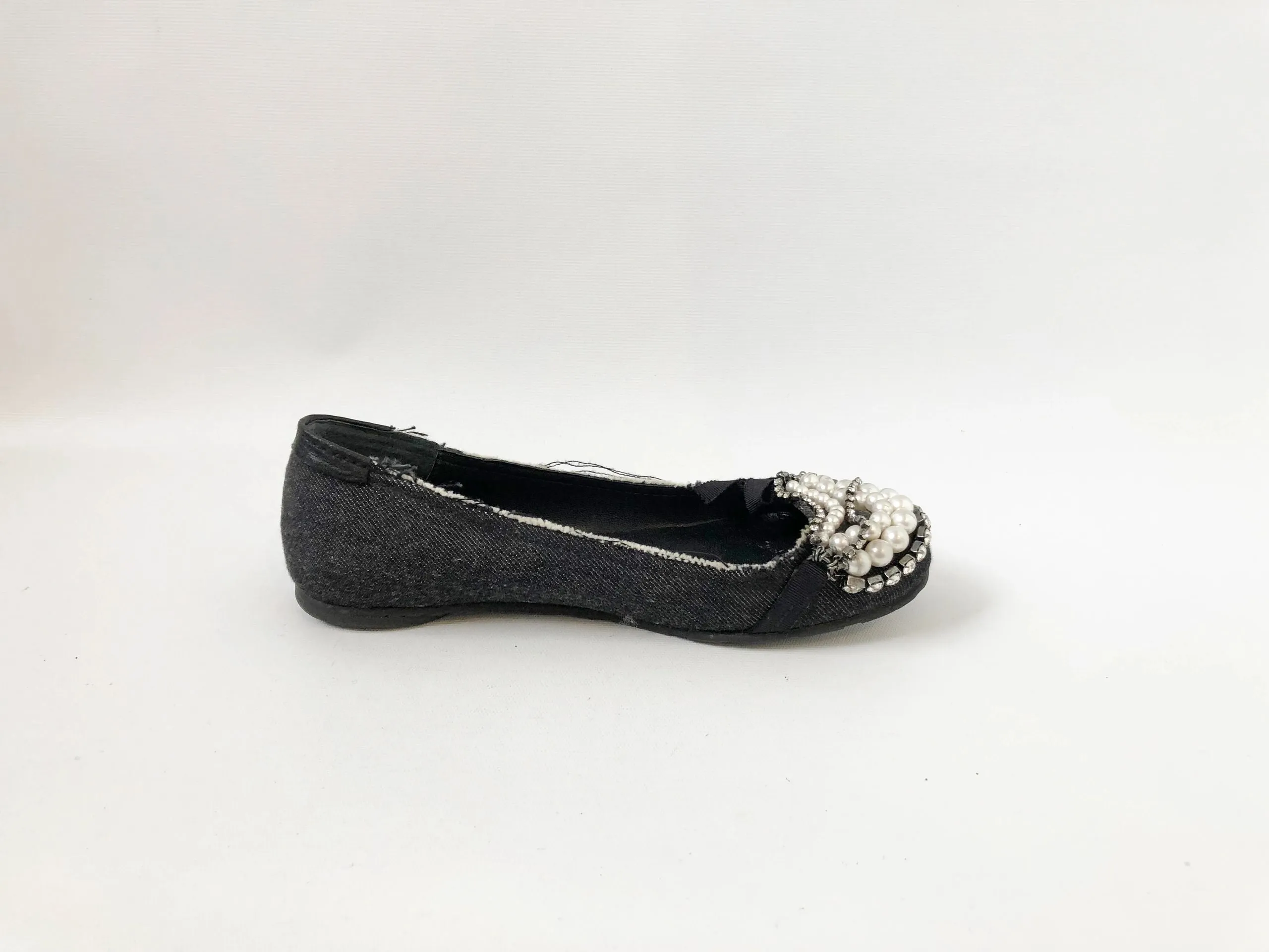 Pedro Garcia Embellished Ballet Flat Size 37.5 It (7.5 Us)