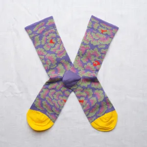 Peony Iris Socks
