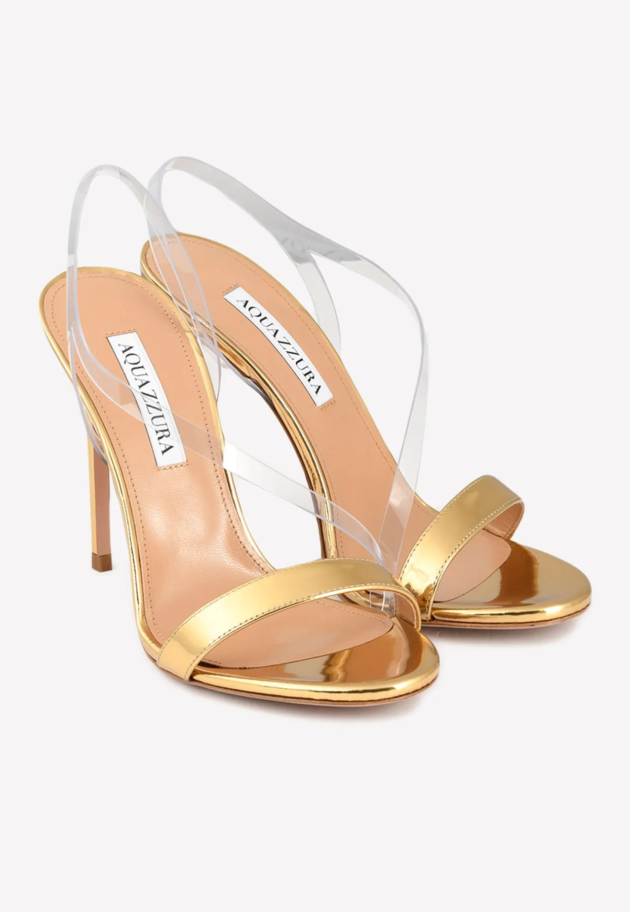 Perfect Kiss 105 Slingback Sandals in Metallic Leather