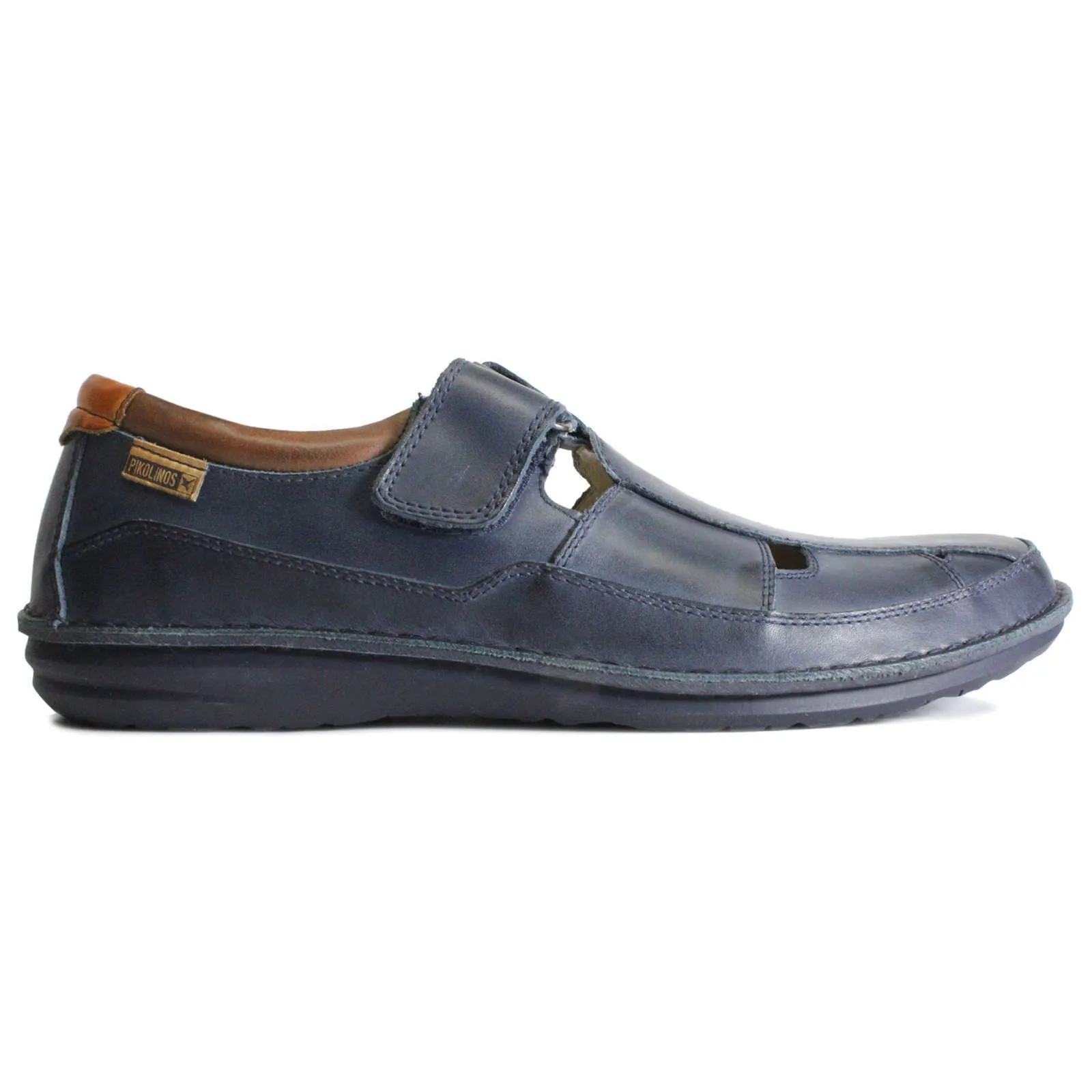 Pikolinos Santiago Calfskin Leather Men's Velcro Strap Loafers