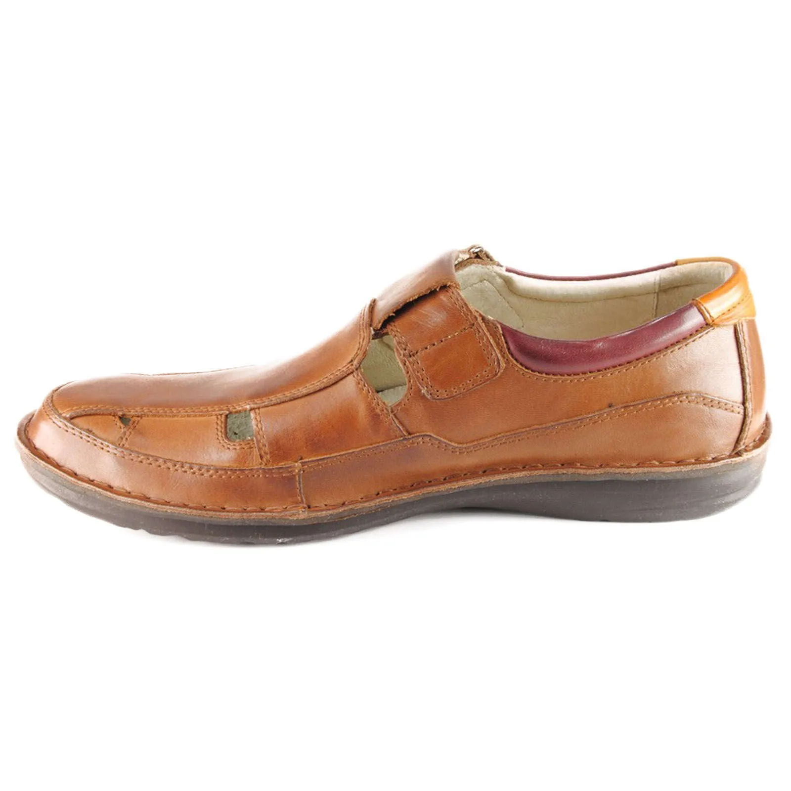 Pikolinos Santiago Calfskin Leather Men's Velcro Strap Loafers