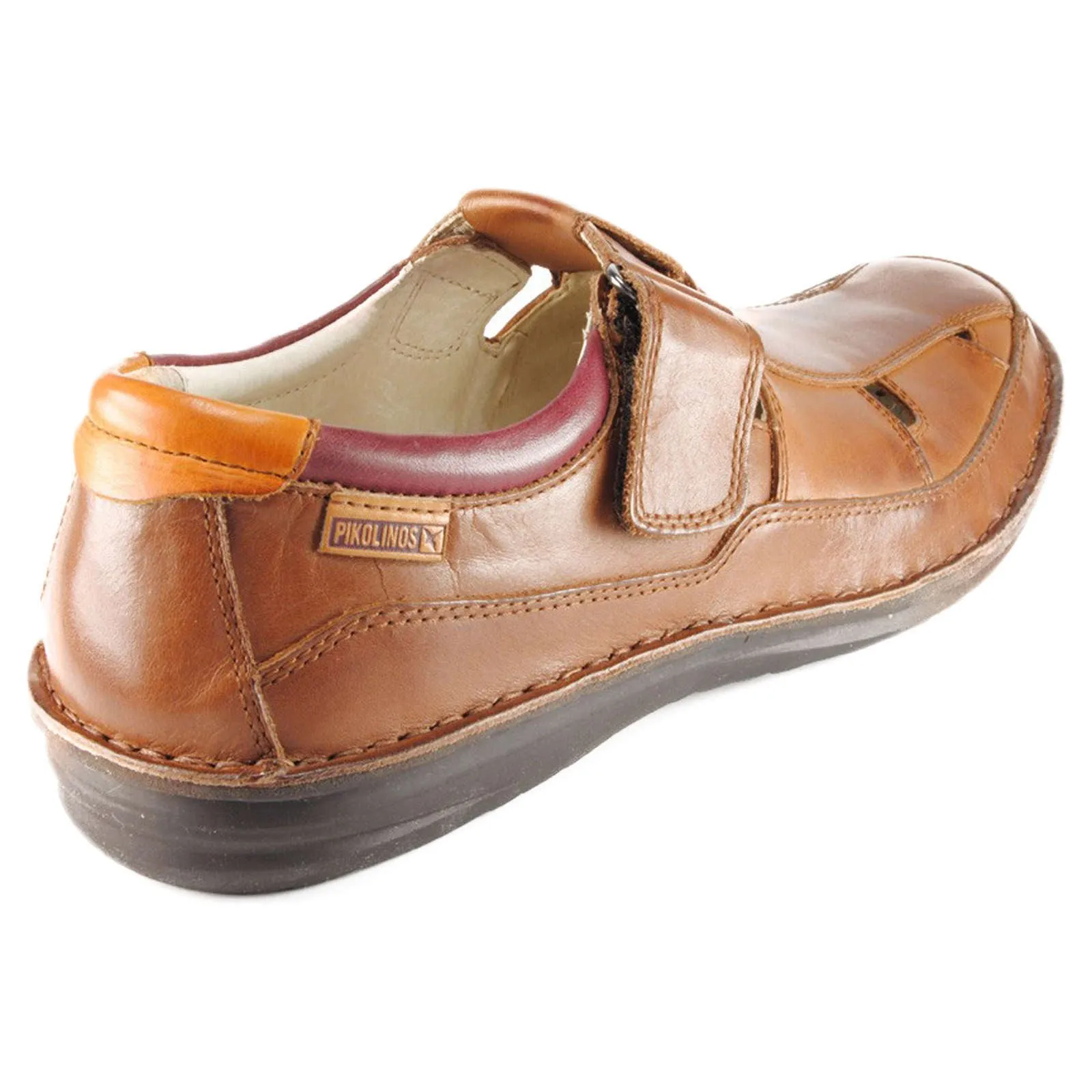 Pikolinos Santiago Calfskin Leather Men's Velcro Strap Loafers