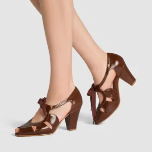 PRE-ORDER Cora Vintage Sandals (Walnut)