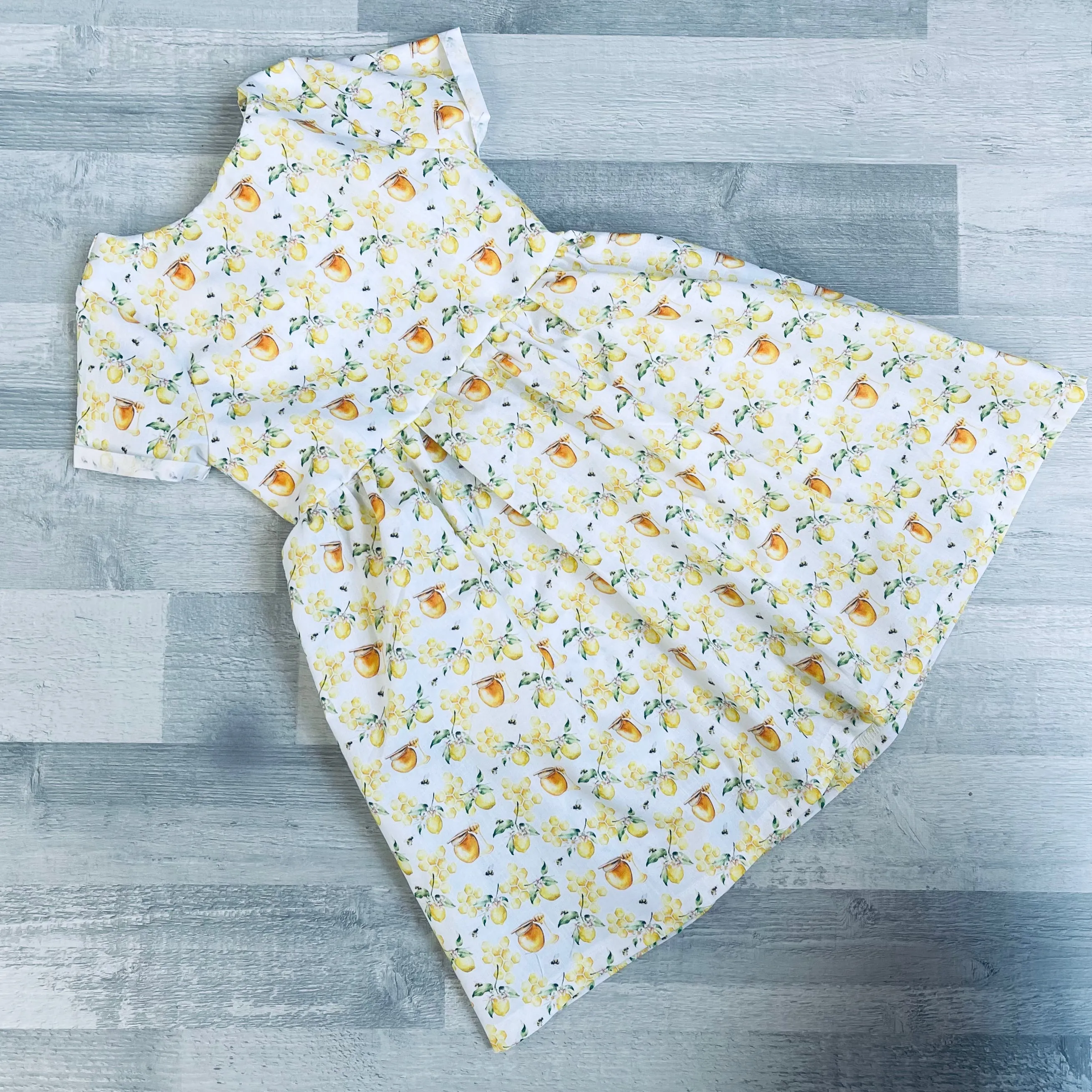 Premium 100% Cotton Sun Dress with twist back detail - Honey & Lemon