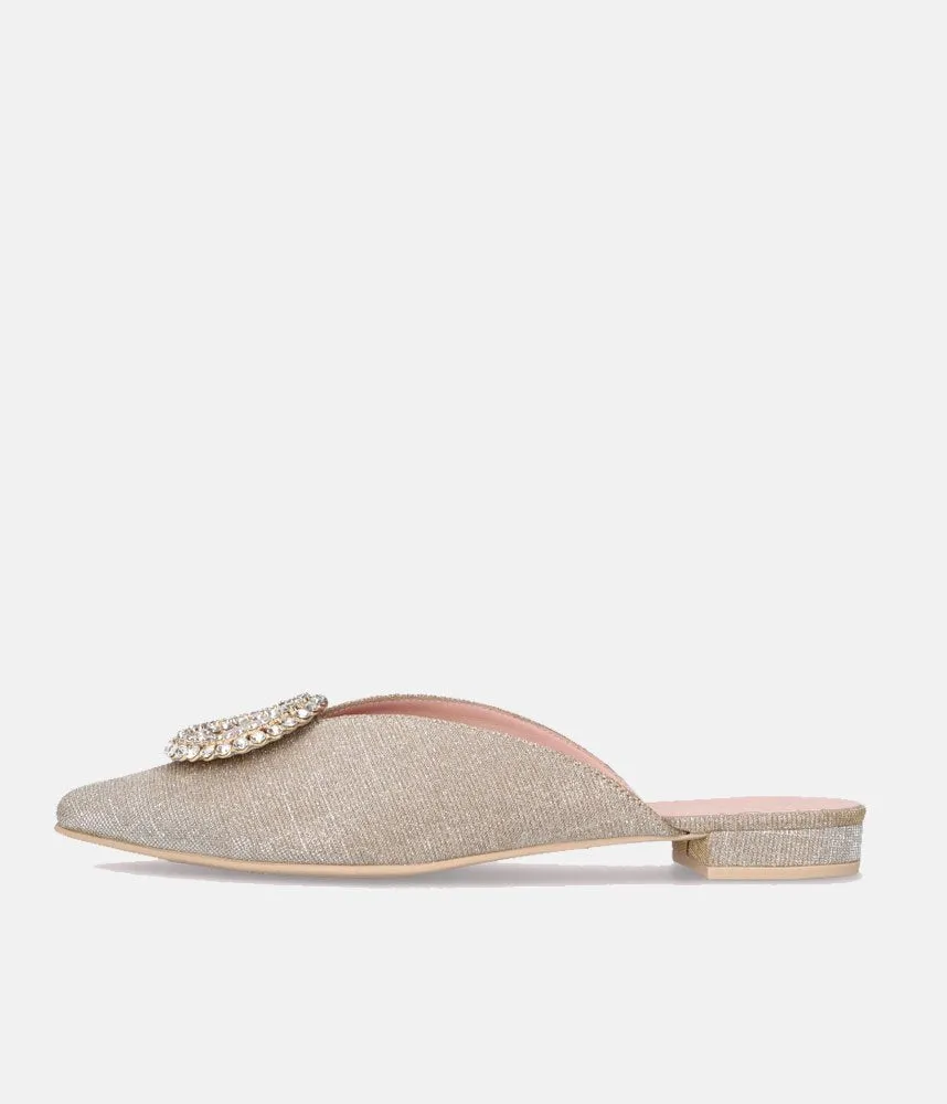 Pretty Ballerinas Stunning Silver Mule