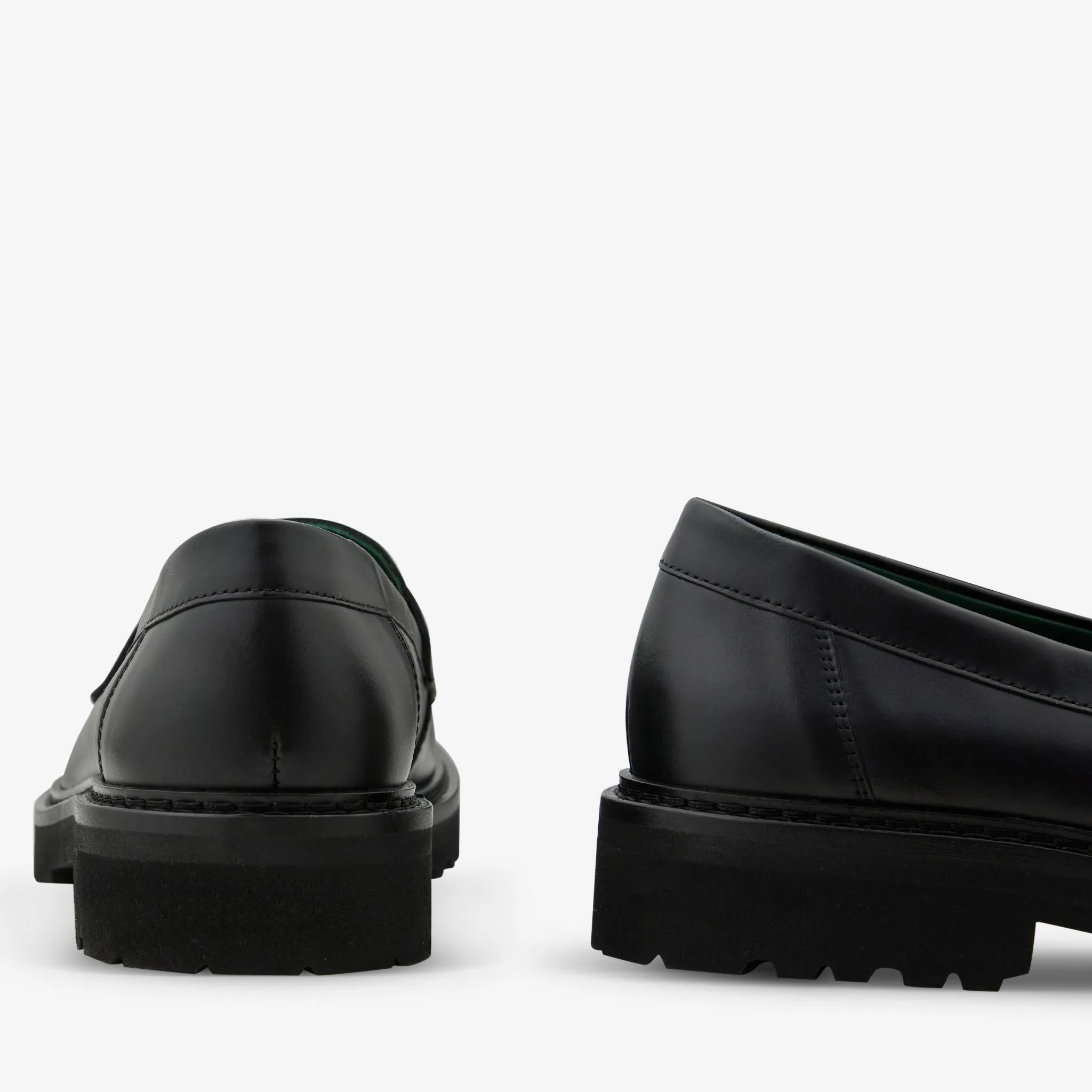 Richee Penny Loafer Black Nappa Leather