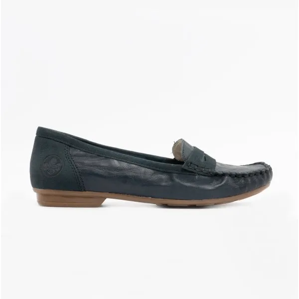 Rieker 40054-15 Womens Loafers Navy