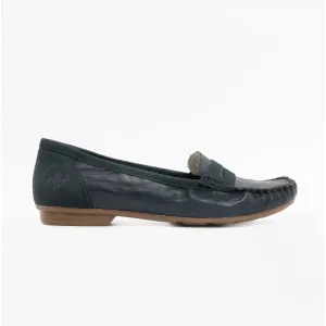 Rieker 40054-15 Womens Loafers Navy
