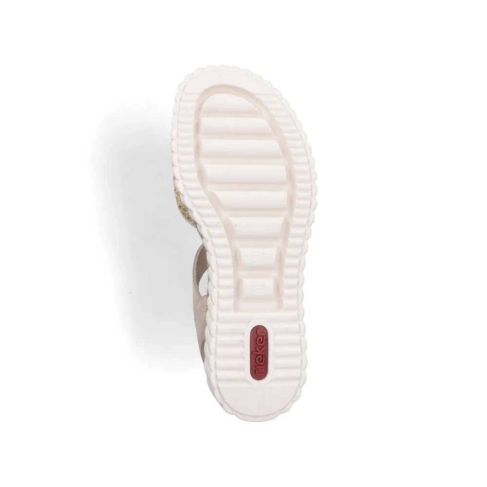 Rieker Wedge Wedge Sandal Ginger Sand