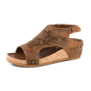 Roper Women's Brown Studded Wedge