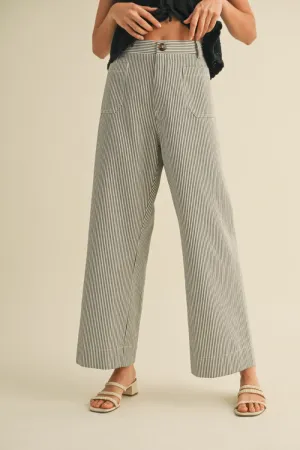Salt and Shadow Striped Pants