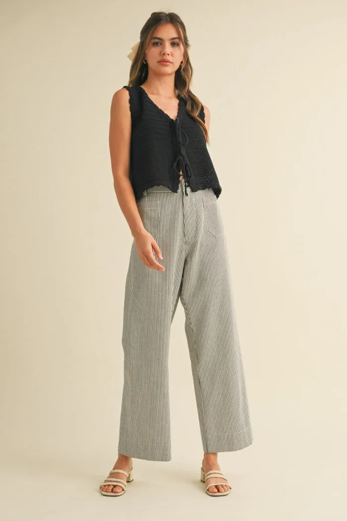 Salt and Shadow Striped Pants
