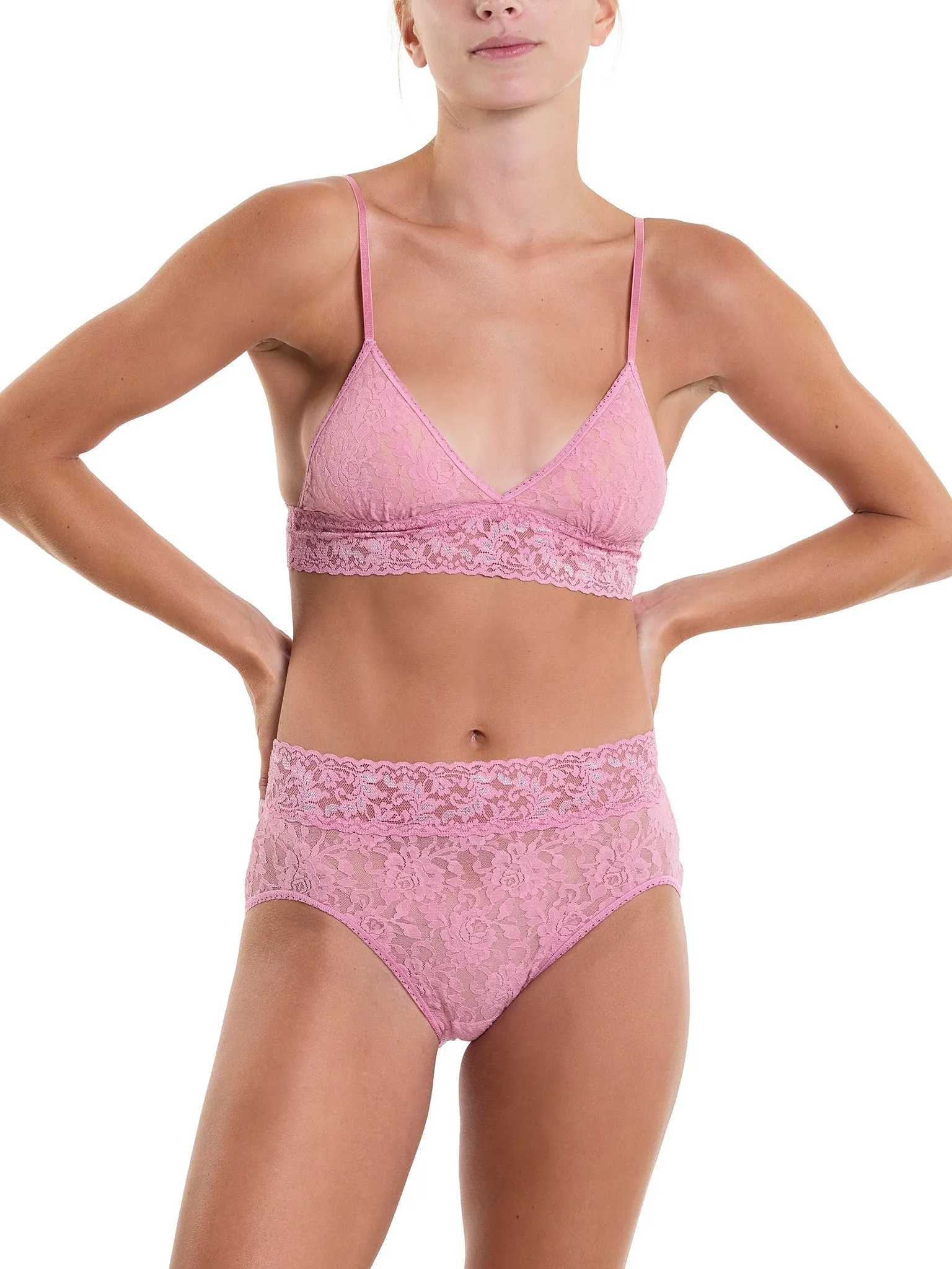Signature Lace® French Brief Tea Cake Pink Sale