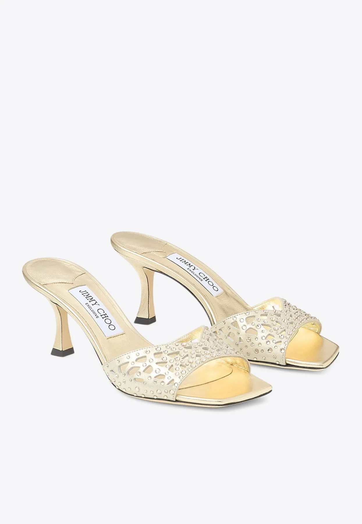 Skye 70 Crystal Suede Mules